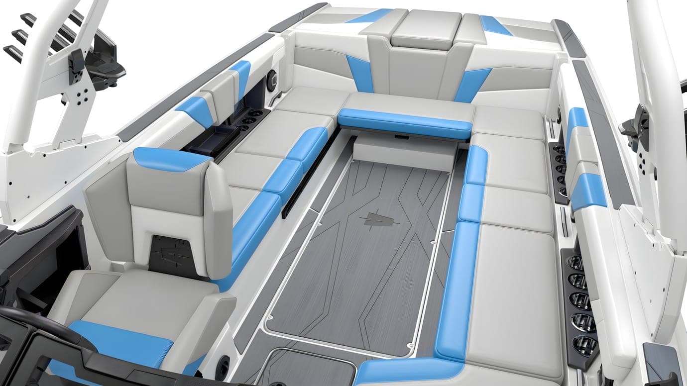 The interior of an Axis T250 from above